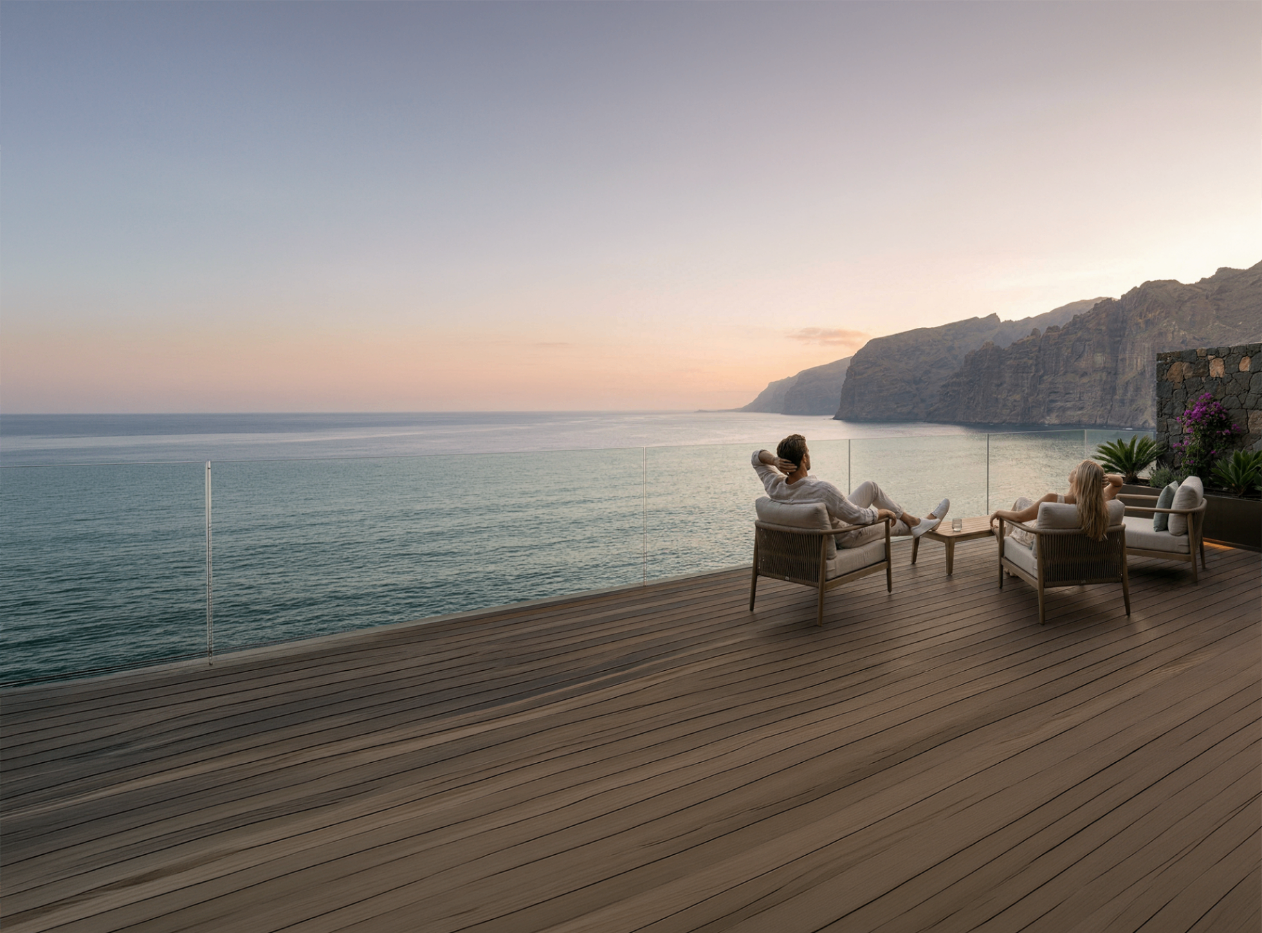 Luxusní apartmán s výhledem na oceán na Tenerife